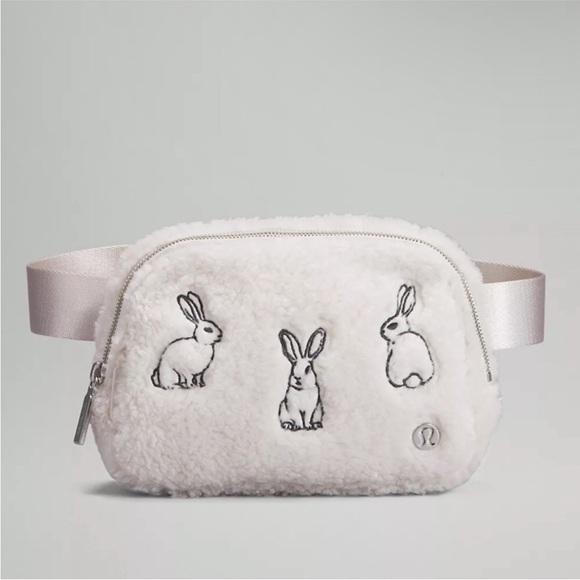 lululemon athletica Handbags - NWT Lululemon Lunar New Year Rabbit Fleece embroidery Belt Bag